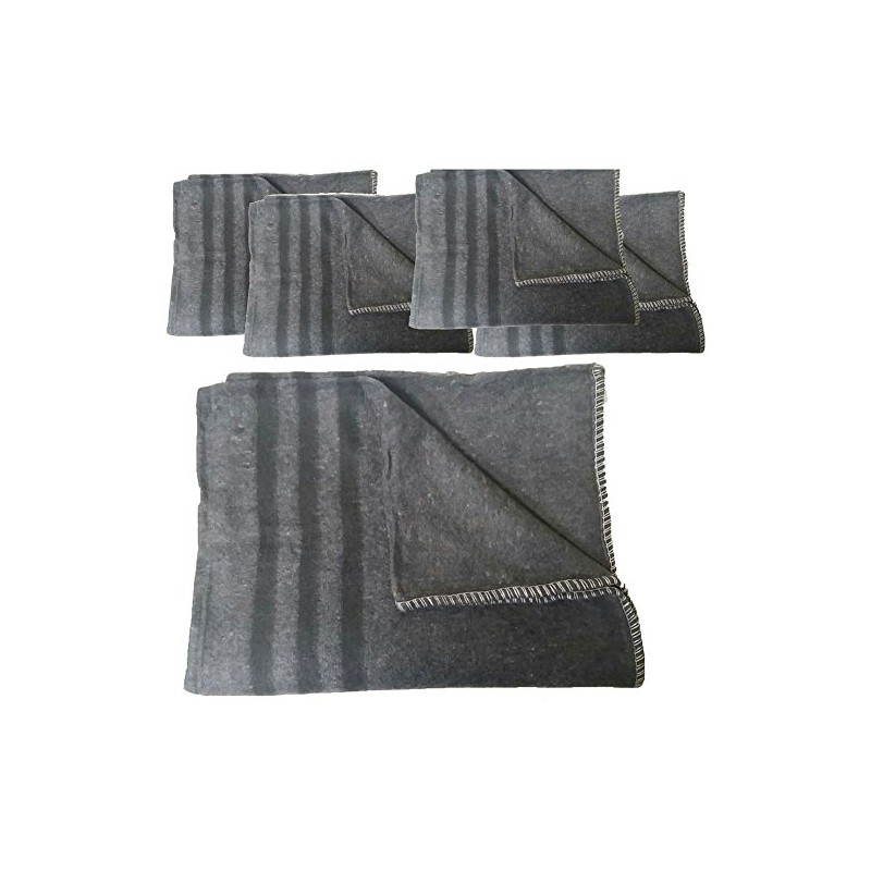 Pack of 5 Bivouac Blankets Army Blanket Cult Blanket Anthracite
