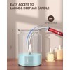 RONXS Electric Candle Lighter, Windproof Rechargeable Long Lighters, Red