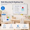 Foldable Desktop Magnetic Whiteboard 20x30 cm, Double Sided Dry Erase