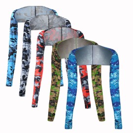 CGLRybO Sun Protection Cooling Shawl Arm Sleeve For Men Women, UV Resistance Sports Sleeves, Suitable for Cycling, Golf, Fish