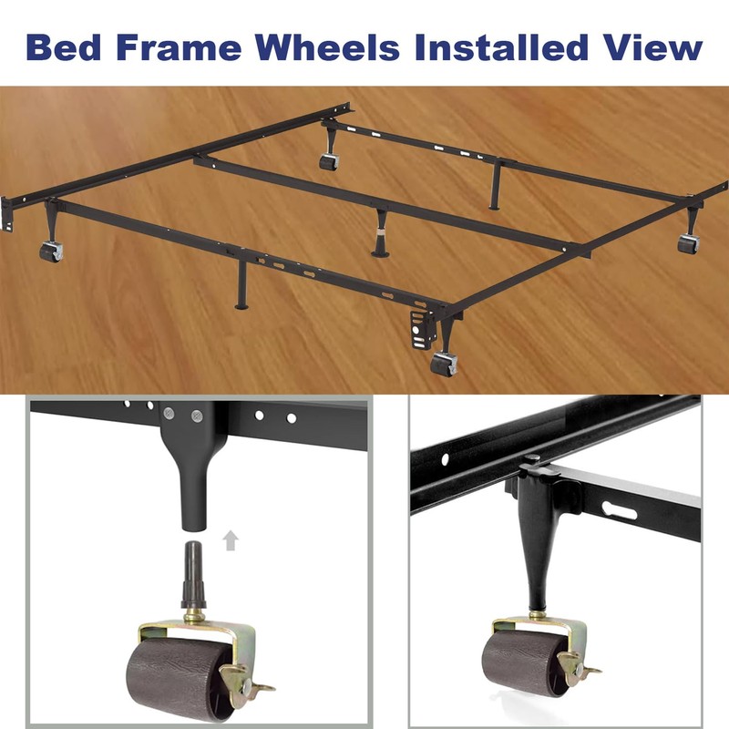 Heavy Duty Bed Frame Wheels Casters Rollers for Bed Frame
