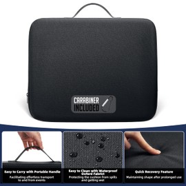 2-Pack Stadium Seat Cushions for Bleachers – Waterproof 2.8" Extra Thick for Long Sitting Hours, Portable Bleacher Cushions, Lightweight Stadium Seat Pads, Suitable for Outdoor Use (Black)