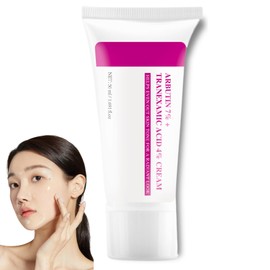 Arbutin 7% + Tranexamic Acid 4% Cream, Skin Brightening Korean Moisturiser, Dark Spot Corrector Face Cream for Women, Glass Skin Msak, Anti Aging Hydrating Crea-m for Pigmentation, Freckles, Blemishes