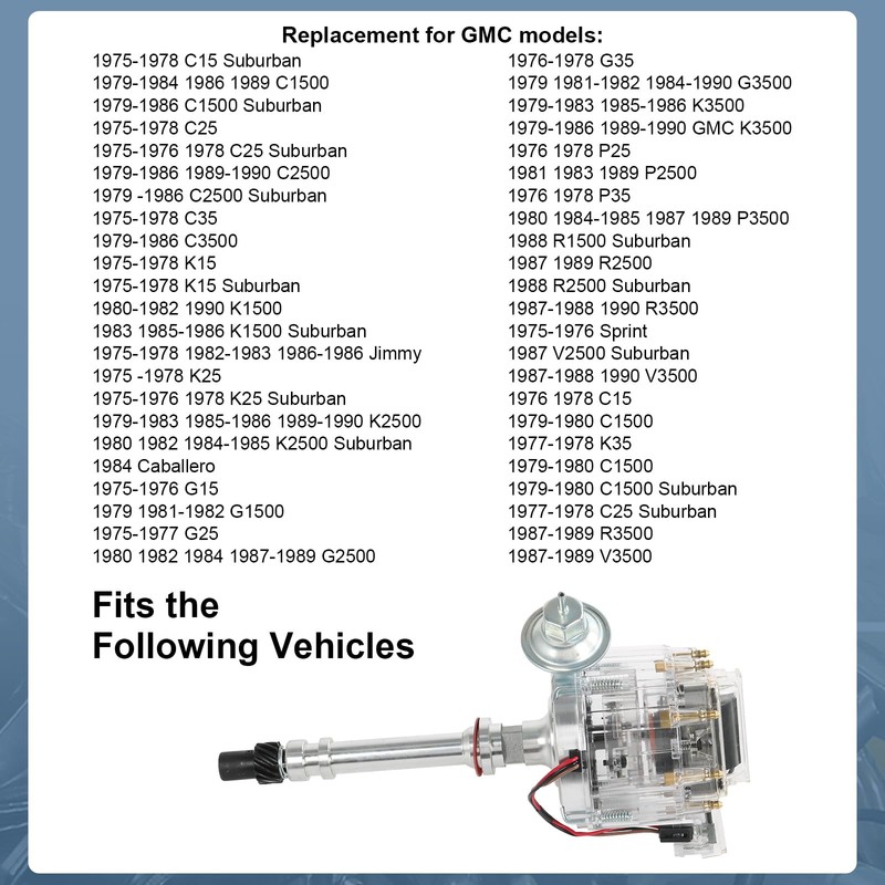HEI Distributor Clear Cap Compatible with Chevy GM SBC V8