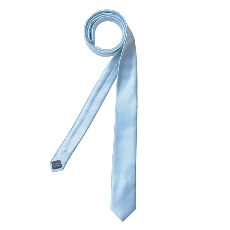DonDon men's slim tie, 5 cm, plain, matt, shiny and