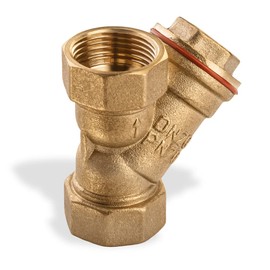 3/4 inch Y-Type Strainer Coarse Water Filter Brass Threaded Pump 0.75" Female Thread Connector Filtering Valve Adaptors Oil Separation Mesh Sediment Filters For RVs Water Heating System Plumbing