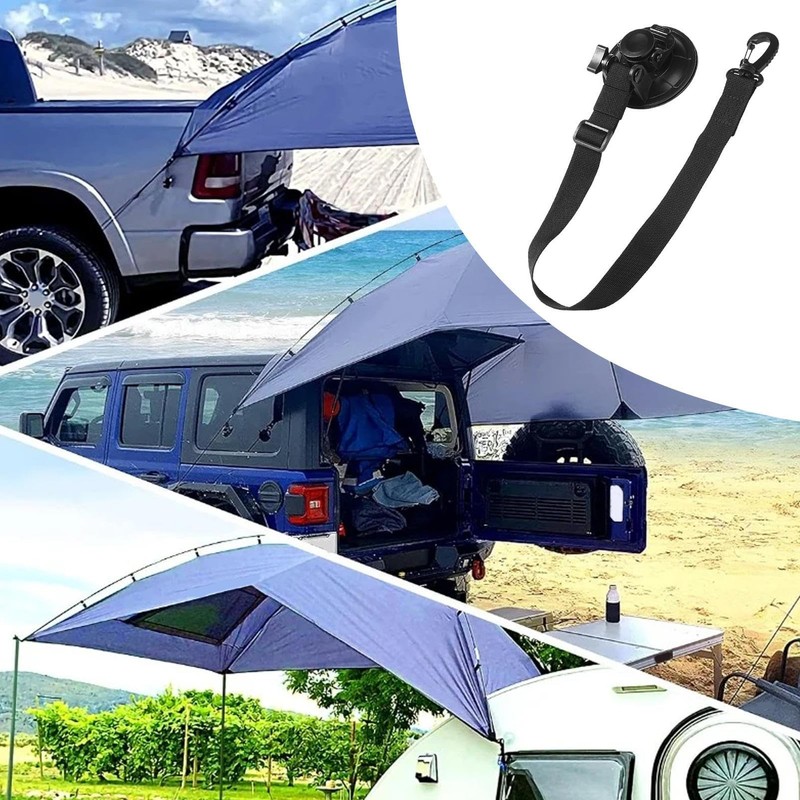 Camping Tie Down Hook Buckle, Heavy Duty Suction Hook, Powerful