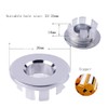 Sink Overflow Ring for Kitchen Bathroom Sink 4 Pack Round