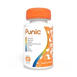 Punic 30 cápsulas de Vitamina C + Vitamina D3 + Jengibre + Curcuma + Zinc + Magnesio | Ingredientes 100% naturales |