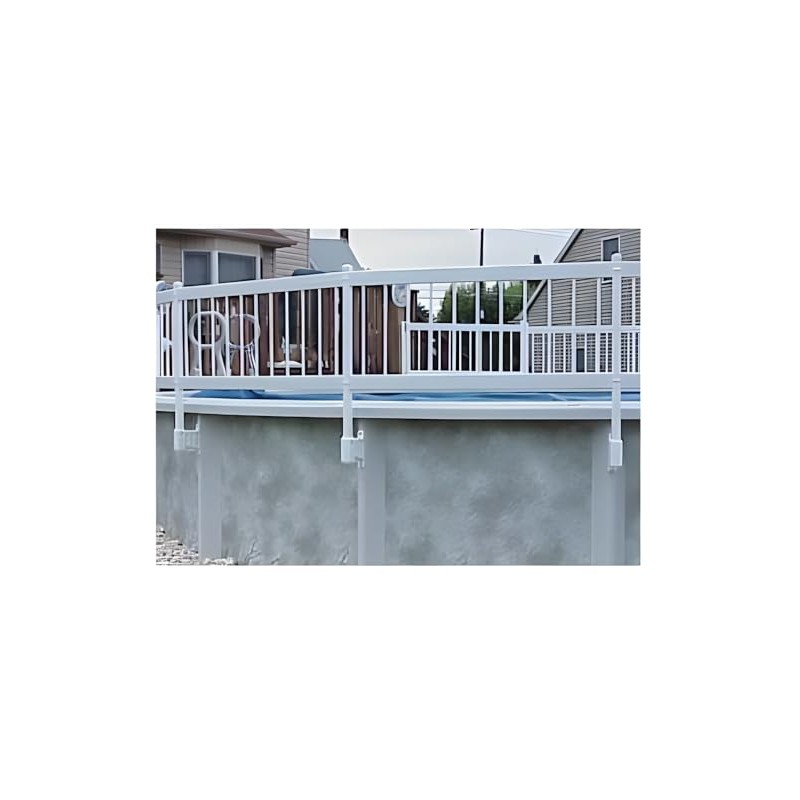 Vinyl Works 24-Inch Taupe Premium Resin Above-Ground Pool Fence Kit
