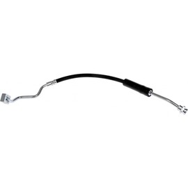 KarParts360 For GMC Canyon 2004-2012 Brake Hydraulic Hose | Black | Treated Steel End 1 and 2 | Flexible Hose | Banjo End 1 | 12 Inches Axis 1 Length | Replacement For 15101606, 15106441