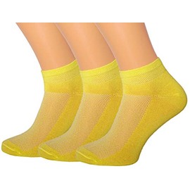 3 Pack Unisex Ultra Thin Breathable Dry Fit Low Cut Running Ankle Socks black white grey color (Yellow, Shoe Sizes 6-12 US/Socks Sizes 10-13)
