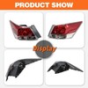 Aspaton Pair Tail Lights Assembly Compatible with Accord Sedan 2008-2012