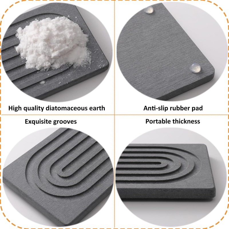 SHGarden Faucet Mat for Kitchen Sink Diatomite DryingNeat Stone Sink