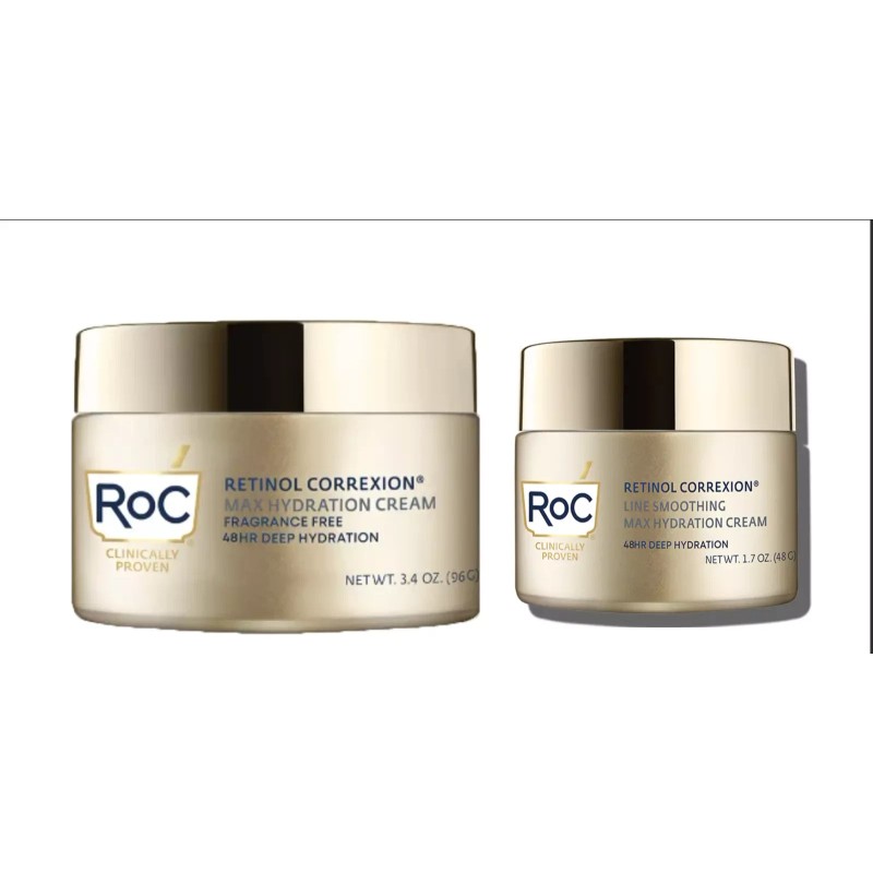 ROC Retinol Correxion Line Smoothing Max Hydration Cream-2 Pack( 1.7oz