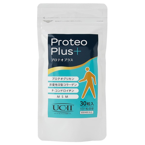 URECI Proteo Plus 30 Capsules, Proteoglycan Supplement, Non-Moderating, 2 Type Collagen, UC-II, Chondroitin, MSM Blend, Made in Japan, Approx. 1 Month Supply