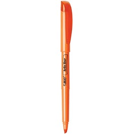 BIC - BL11-OR Brite Liner Pocket Style Highlighter, Chisel Tip, Orange, Pack of 12