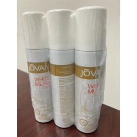 COTY Lot of (3) JOVAN WHITE MUSK FOR WOMEN 2.5 FL oz / 70 G Cologne Body Spray