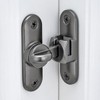 INIRET Barn Door Latches,90/180 Degree Gate Lock,Flip Gate Latches Hardware,Zinc