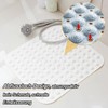 Shower Mat, White, 48 x 48 cm, Square Shower Mat,