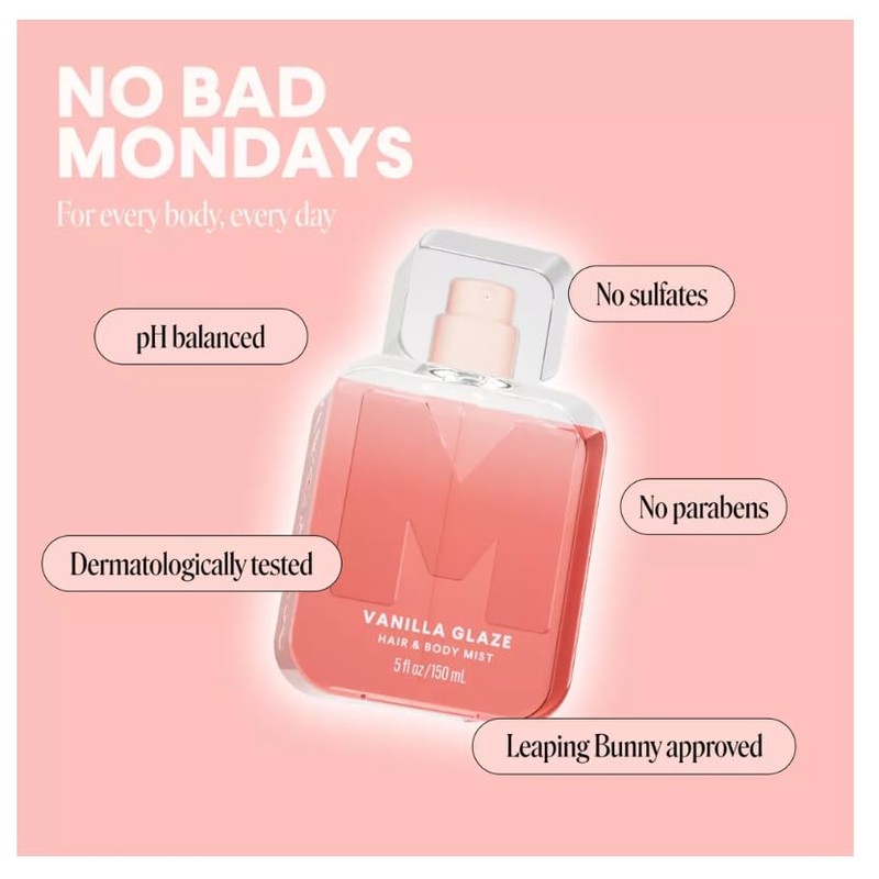 MONDAY Haircare Bruma Vanilla Glaze para Cabello y Cuerpo 150