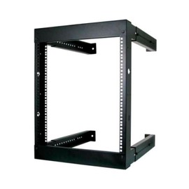 12U Open Wall Mount Frame Rack - Adjustable Depth 18"-30"