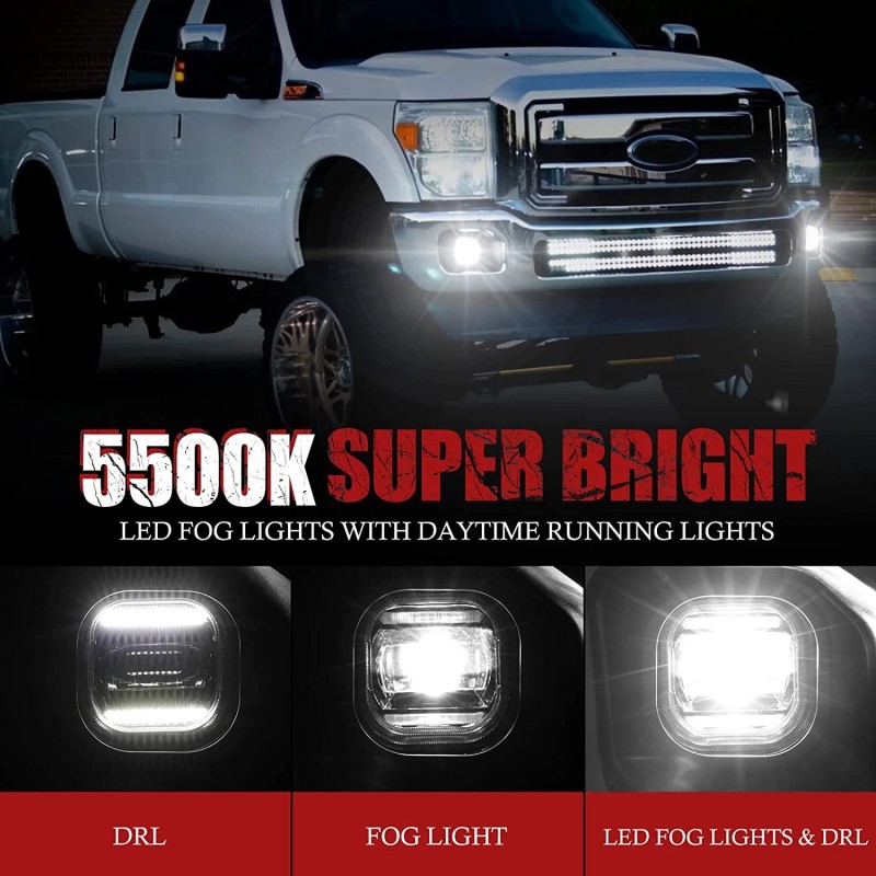 BUNKER INDUST LED Fog Light with Daytime Running Lights for