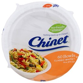 Chinet by DisDatNStuff Paper Classic White Bowls 16 oz 60ct