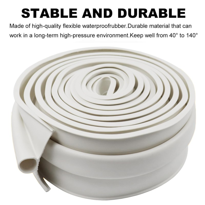 Garage Door Seals Bottom Rubber with Pre-drilled Aluminum Track Retainer