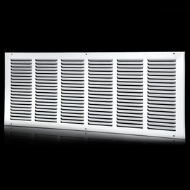 30x10 Return Air Grille(Duct Opening Size),Air Return Vent Cover,Flat Vent Cover,Rejillas De Aire Acondicionado Para Casa,Return Air Grilles,Outer Dimensions:31.75"Wx11.75"H(30"W x 10"H, Duct Opening)