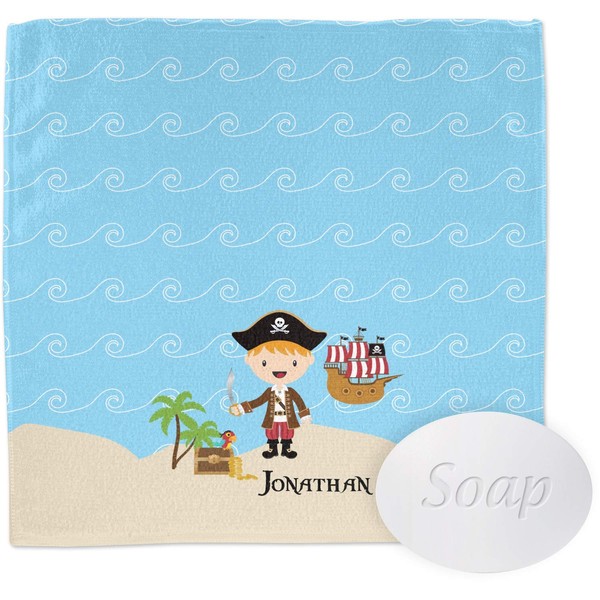 YouCustomizeIt Personalized Pirate Scene Washcloth