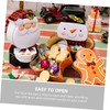 CHILDWEET Tinplate Cookie Box Snowman Gingerbread Christmas Candy Containers for