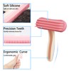 Oxiros 2 Pack Chinchilla Grooming Brush, Soft Silicone Pet De-Shedding