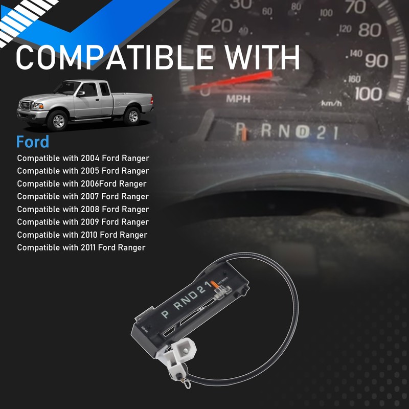 YzusGomumu Gear Shift Indicator Assembly Compatible with 2004-2011 Ford Ranger