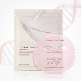 Mascarilla Facial de Colágeno y PDRN en Gel – Tratamiento Coreano Antiedad con ADN de Sodio, Niacinamida y Complejo de Péptidos, Hidratación Profunda, Elasticidad y Efecto Firmeza, 28 g