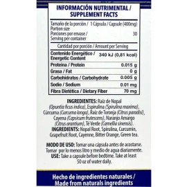 Sm Dayer's 3 Cajas De 30 Caps Raiz De Nopal, Toronja Cúrcuma
