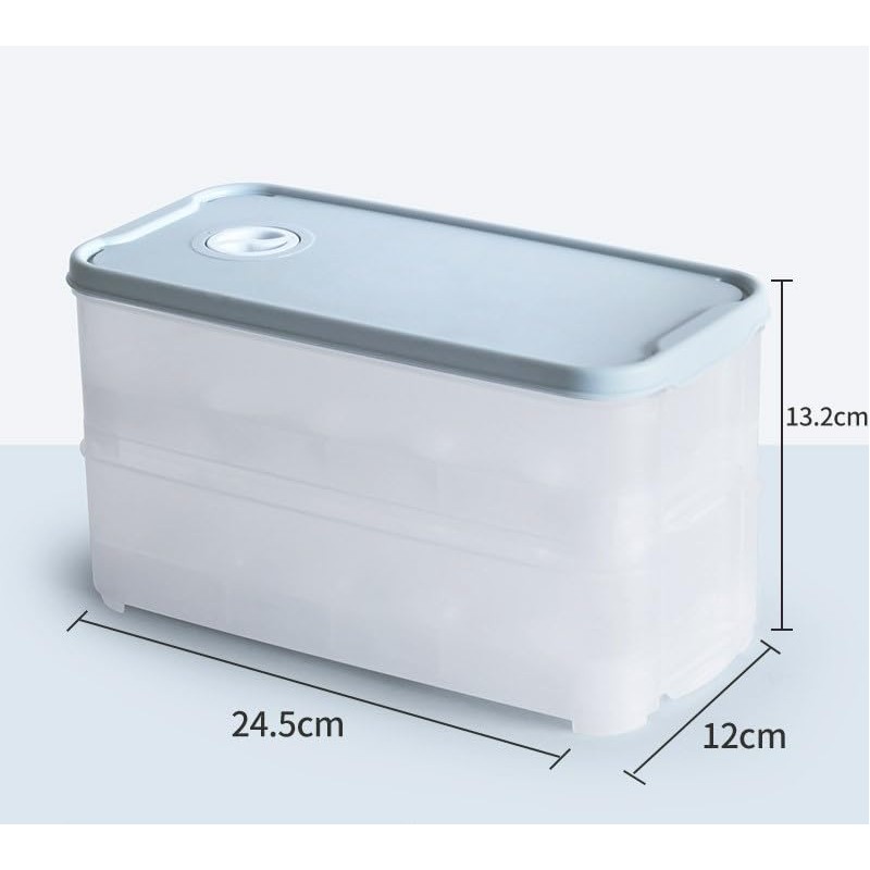 Stackable Egg Box for Fridge and Transport, 20 Eggs, 2