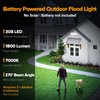 UME Battery Powered Motion Sensor Outdoor Lights 302 LED 1800LM,