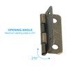 PATIKIL Small Butt Hinges 1 Inch, 10 Pack Mini Jewelry