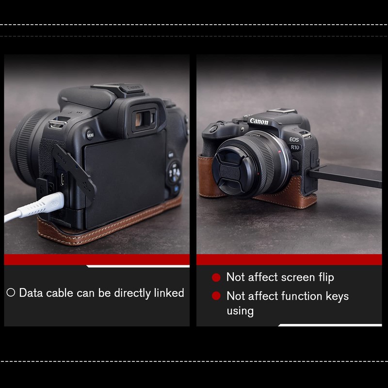 MUZIRI KINOKOO EOS R10 Protective Case Compatible for Canon EOS