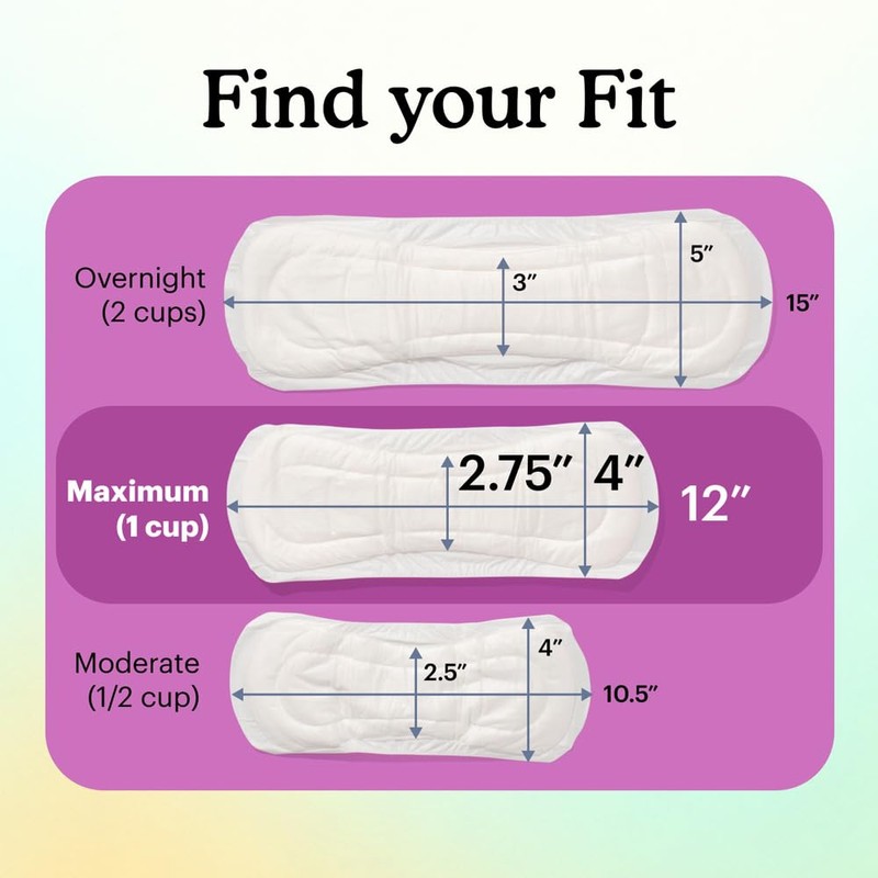 Because Incontinence Pads for Women – Maximum Absorbency for Moderate