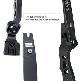 TOPARCHERY ILF Takedown Recurve Bow for Adult & Youth Beginner,Bow and Arrow Set 62" Recurve Hunting Bow for Outdoor Training Practice Right Hand (60lb)