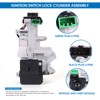 ZPZPHOM Ignition Switch Lock Cylinder 46 Chip Immobilizer Keys with