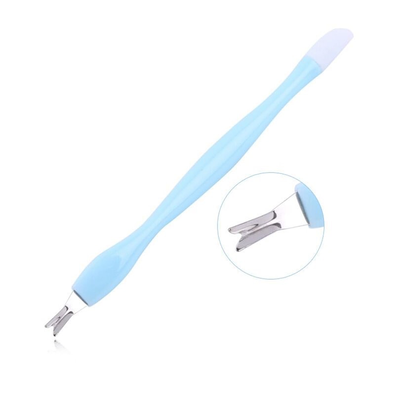 4 Pcs Cuticle Trimmer Pusher Remover, Rubber Tip Gentle on