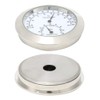 Round Hygrometer, Portable Exquisite Hygrometer, for Guitar Violin(Silver, 12)