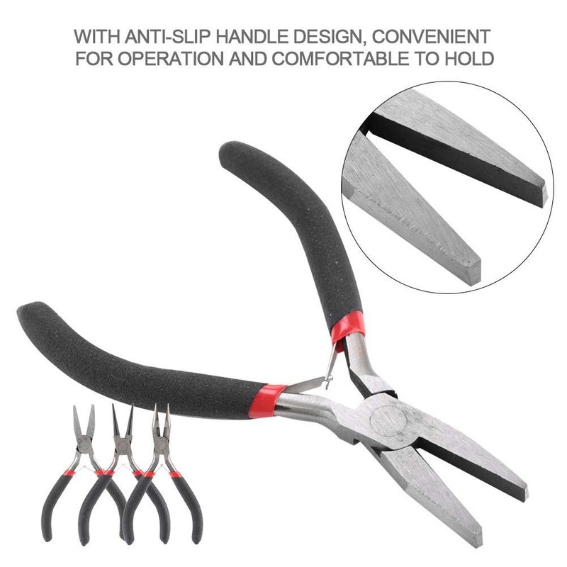 Betued 3 Pieces Multifunctional Pliers for DIY Professional Jewelry Pliers