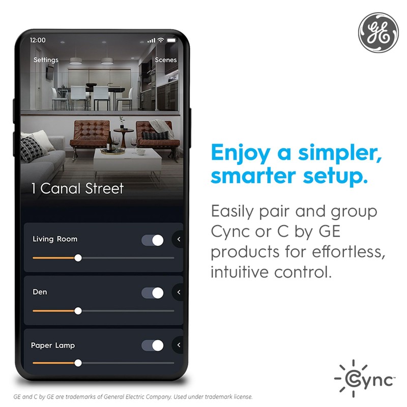 GE CYNC Bluetooth Enabled, Battery Powered Dimmer Remote for Cync