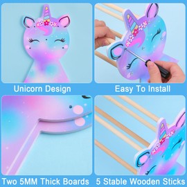 Unicorn Castle Headband Stand Hair Scrunchie Storage Hair Accessories Kids Headband Holder Organiser