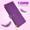 Travelambo RFID Wallet Women Large Size Bifold Multi Card Wallet