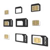innoGadgets® Nano SIM Adapter Set, Complete Adapter Set for Nano